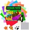Origami Paper 300 Sheets, 20x20 cm/8 Inch Large Origami Paper Double Sided, 200 Sheets 20 Colors Origami Paper and 100pcs Self-adhesive Wiggle Eyes Sets for Kids DIY School Arts Crafts Adults
